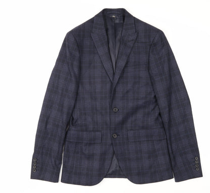 Mens UK Size 34 Marks and Spencer Regular Blue Suit Jacket