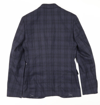 Mens UK Size 34 Marks and Spencer Regular Blue Suit Jacket