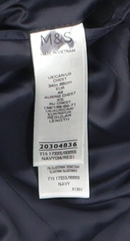 Mens UK Size 34 Marks and Spencer Regular Blue Suit Jacket