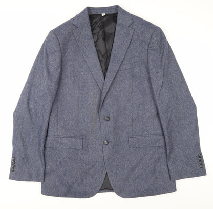 Mens UK Size 40 Marks and Spencer Regular Blue Suit Jacket