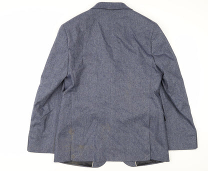 Mens UK Size 40 Marks and Spencer Regular Blue Suit Jacket