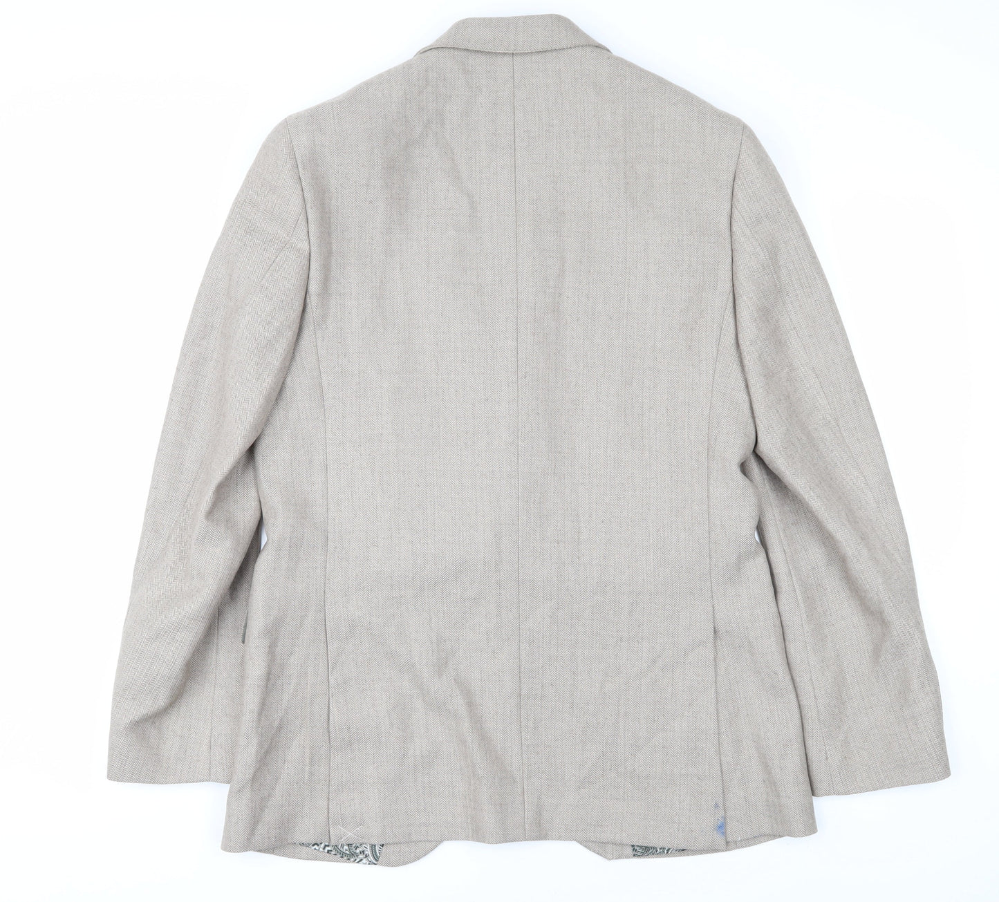 Mens UK Size 40 Marks and Spencer Regular Beige Suit Jacket