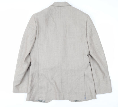 Mens UK Size 40 Marks and Spencer Regular Beige Suit Jacket