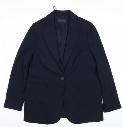 Marks and Spencer Women’s Blue Suit Jacket Size 14