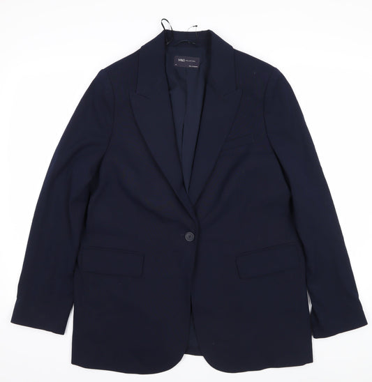 Marks and Spencer Women’s Blue Suit Jacket Size 14