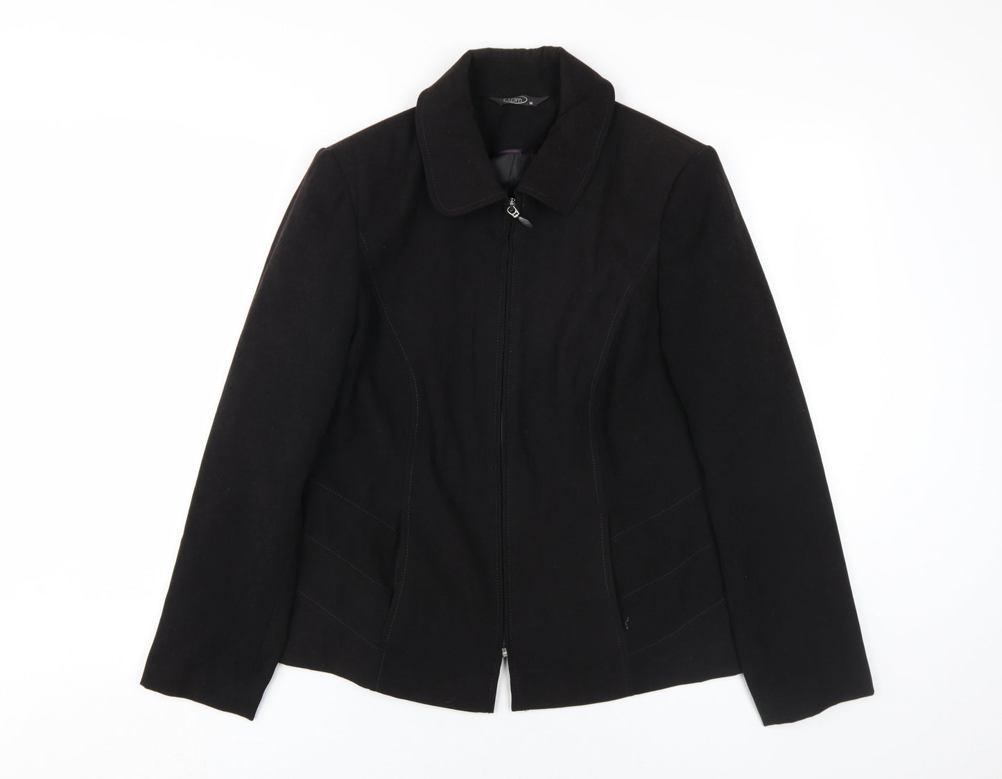 Womens UK Size 14 BM Black Basic Jacket