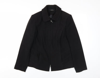 Womens UK Size 14 BM Black Basic Jacket