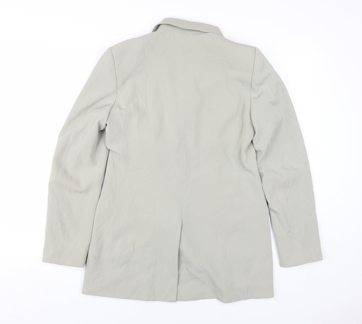 H&M Women's Grey Double Breasted Blazer Size 8