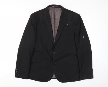 Marks and Spencer Men's Black Blazer Size 44R Regular Fit