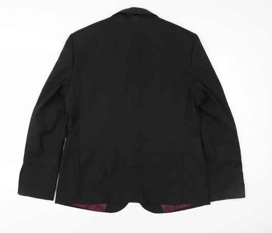 Marks and Spencer Men's Black Blazer Size 44R Regular Fit