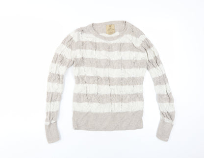 Womens UK Size M Aphorism Beige Pullover Jumper