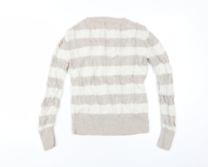 Womens UK Size M Aphorism Beige Pullover Jumper