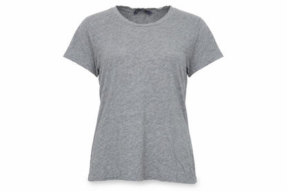 French Connection Women Grey Cotton Crew Neck T-Shirt