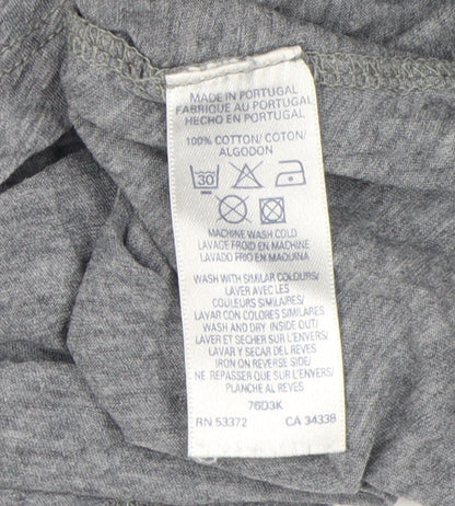 French Connection Women Grey Cotton Crew Neck T-Shirt