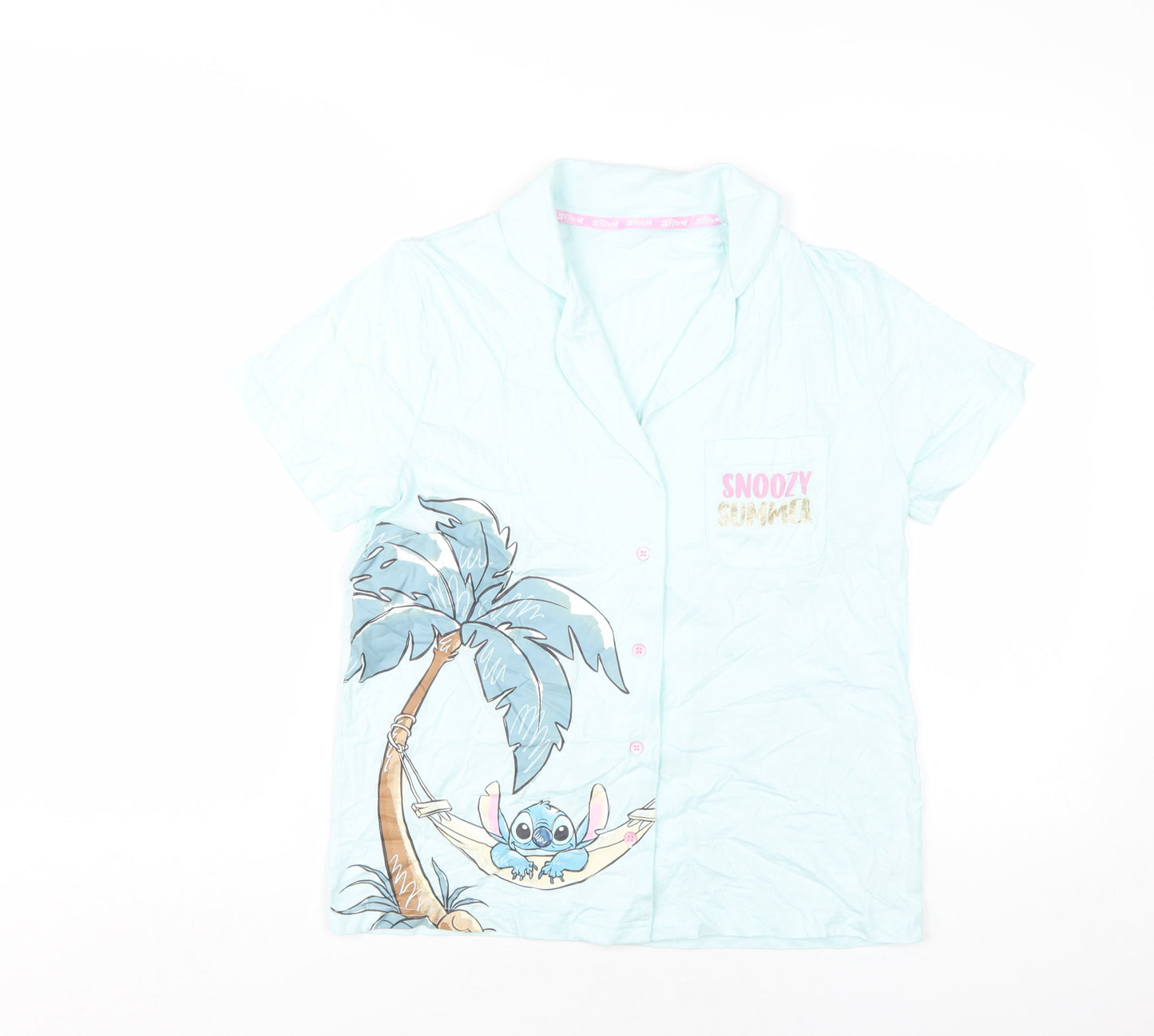 George Women’s Disney Stitch Blue Cami Pyjama Top 8-10