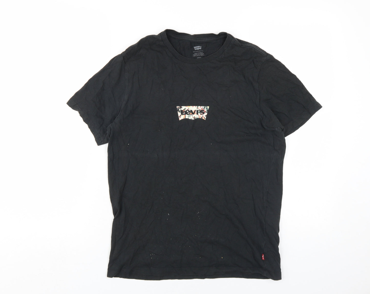 Unisex Adults UK Size S Levi's Black Basic T-Shirt