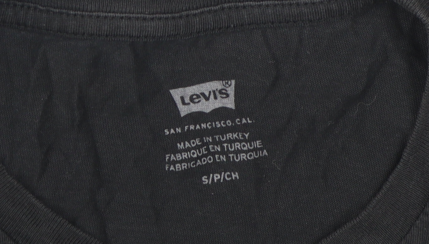 Unisex Adults UK Size S Levi's Black Basic T-Shirt