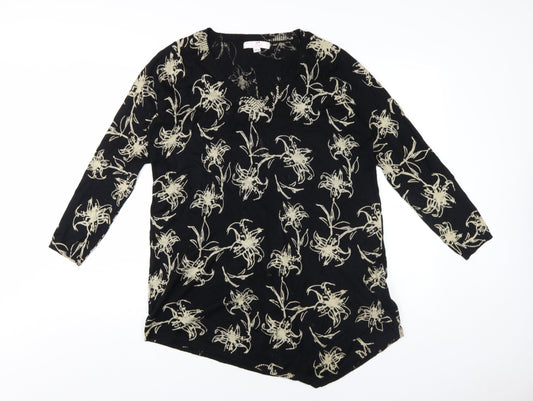 Womens UK Size 12/14 Julipa Black Pullover Jumper