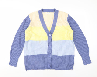 Womens UK Size 10/12 Damart Multicoloured Cardigan Jumper