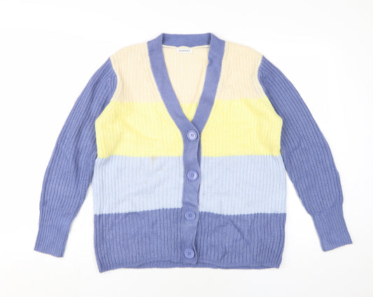 Womens UK Size 10/12 Damart Multicoloured Cardigan Jumper