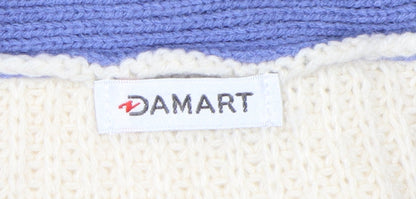 Womens UK Size 10/12 Damart Multicoloured Cardigan Jumper