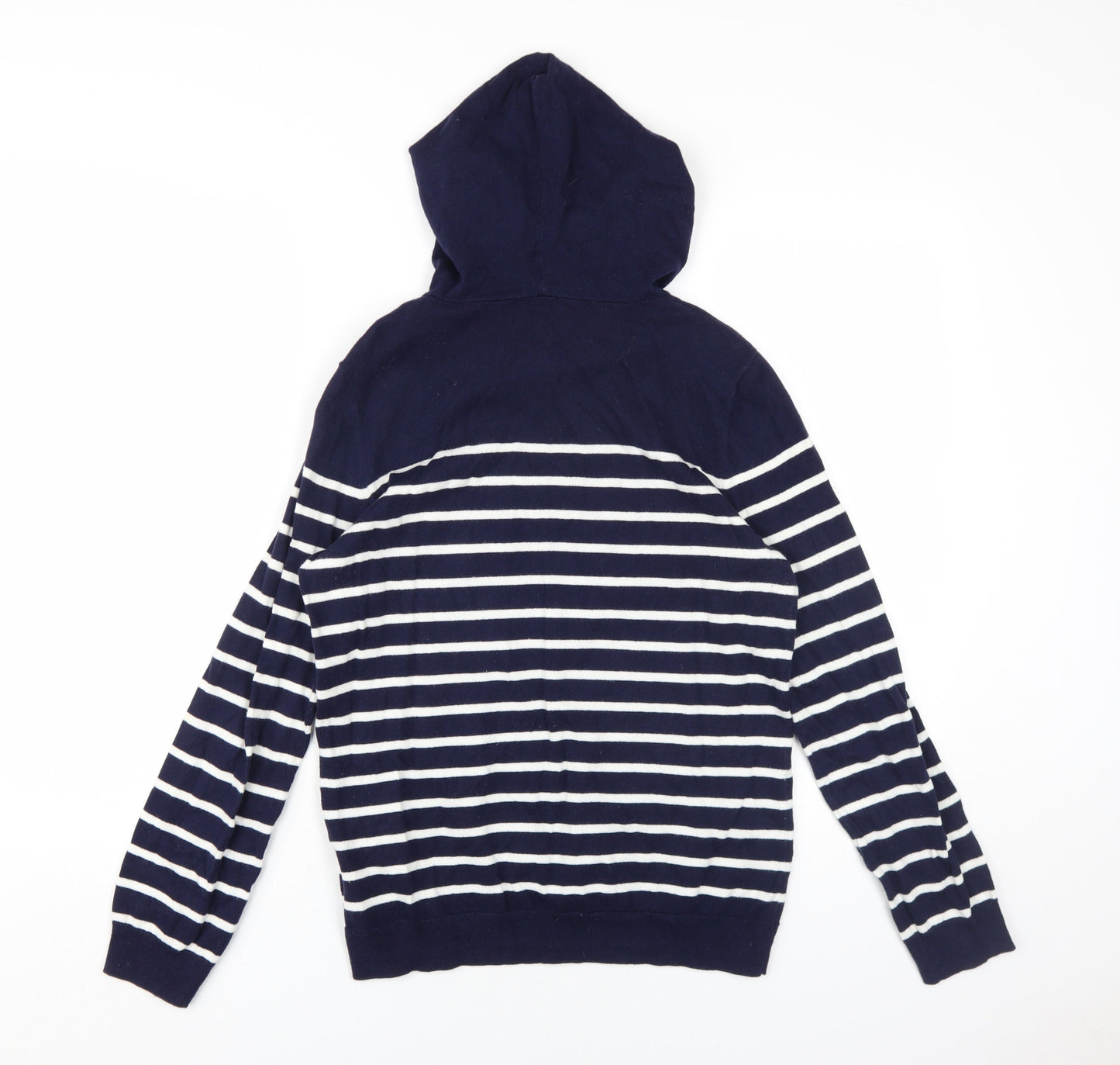 Gap Women's Blue Striped Pullover Hoodie Size S