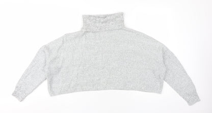 Womens UK Size S Hollister Grey Pullover Jumper