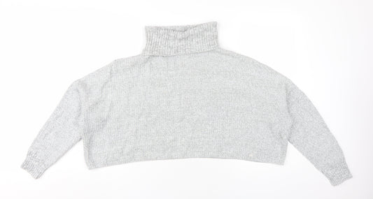 Womens UK Size S Hollister Grey Pullover Jumper