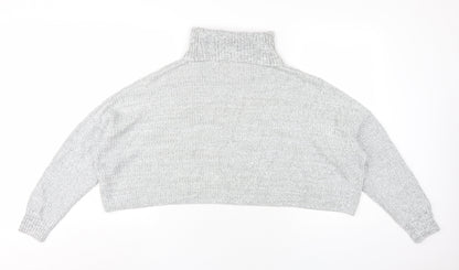 Womens UK Size S Hollister Grey Pullover Jumper