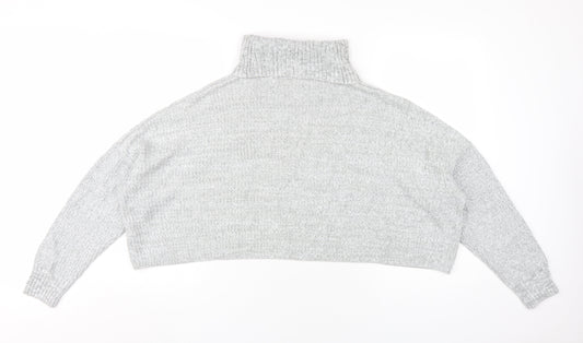 Womens UK Size S Hollister Grey Pullover Jumper