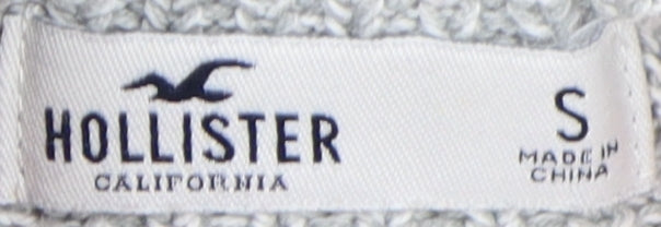 Womens UK Size S Hollister Grey Pullover Jumper