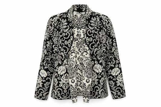 Womens UK Size 14 Alice Collins Black Cardigan Jumper