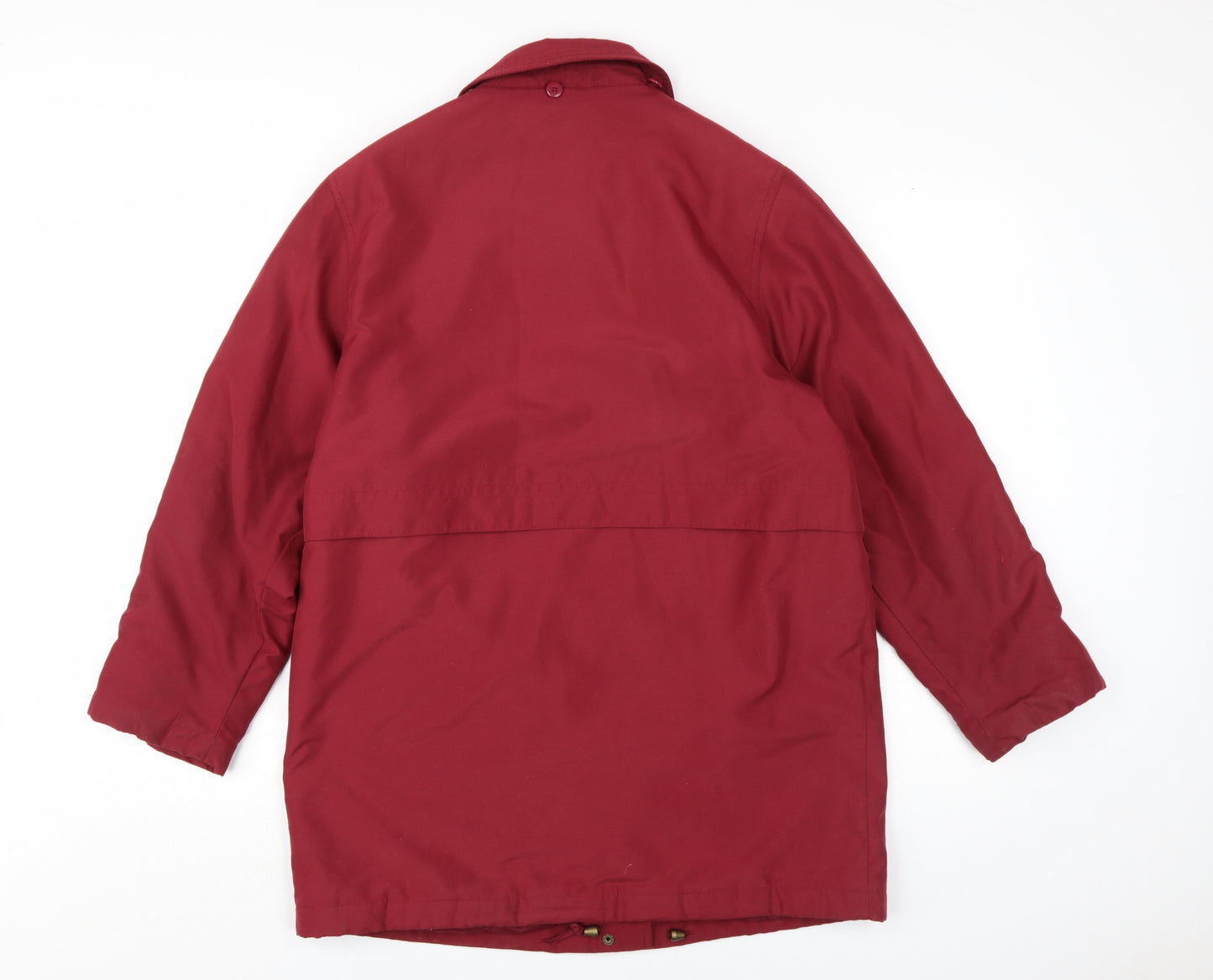 Womens UK Size 10 EWM Red Overcoat
