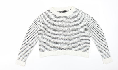 Womens UK Size 14 Brave Soul White Pullover Jumper