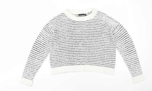 Womens UK Size 14 Brave Soul White Pullover Jumper