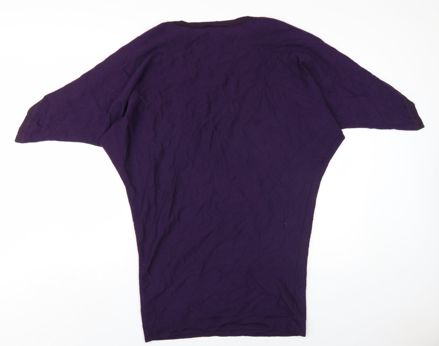 Jaeger Women's Purple Dolman Sleeve Dress S