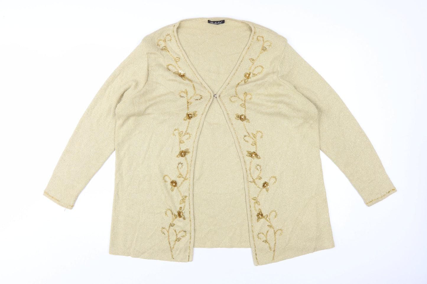 Womens UK Size 18-20 Berketex Gold Cardigan Jumper