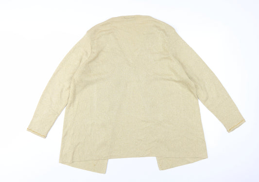 Womens UK Size 18-20 Berketex Gold Cardigan Jumper
