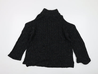 Lottie Women's Black Mock Neck Jumper Size 8