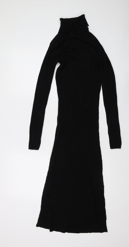 Brave Soul Women's Black Long Knit Dress XS