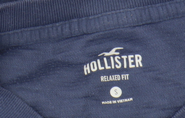 Mens UK Size S Hollister Blue  T-Shirt