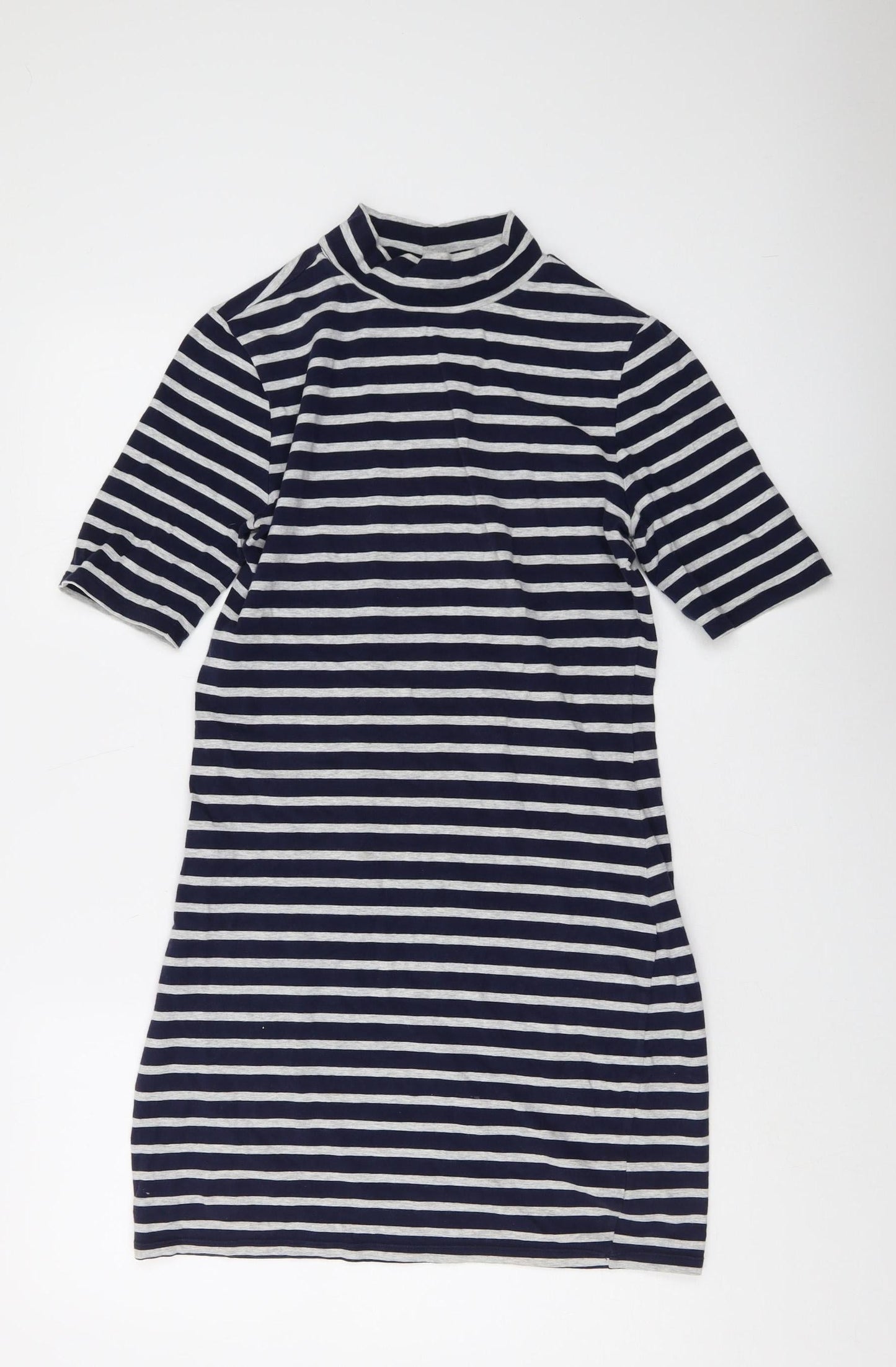 Gap Women's Blue Striped T-Shirt Dress, S