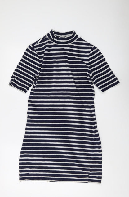 Gap Women's Blue Striped T-Shirt Dress, S