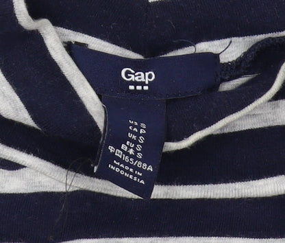 Gap Women's Blue Striped T-Shirt Dress, S