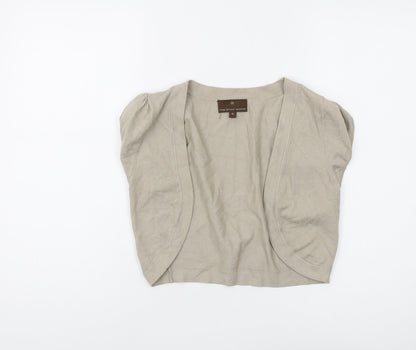 Womens UK Size 10 Fenn Wright Manson Beige Shrug Jumper