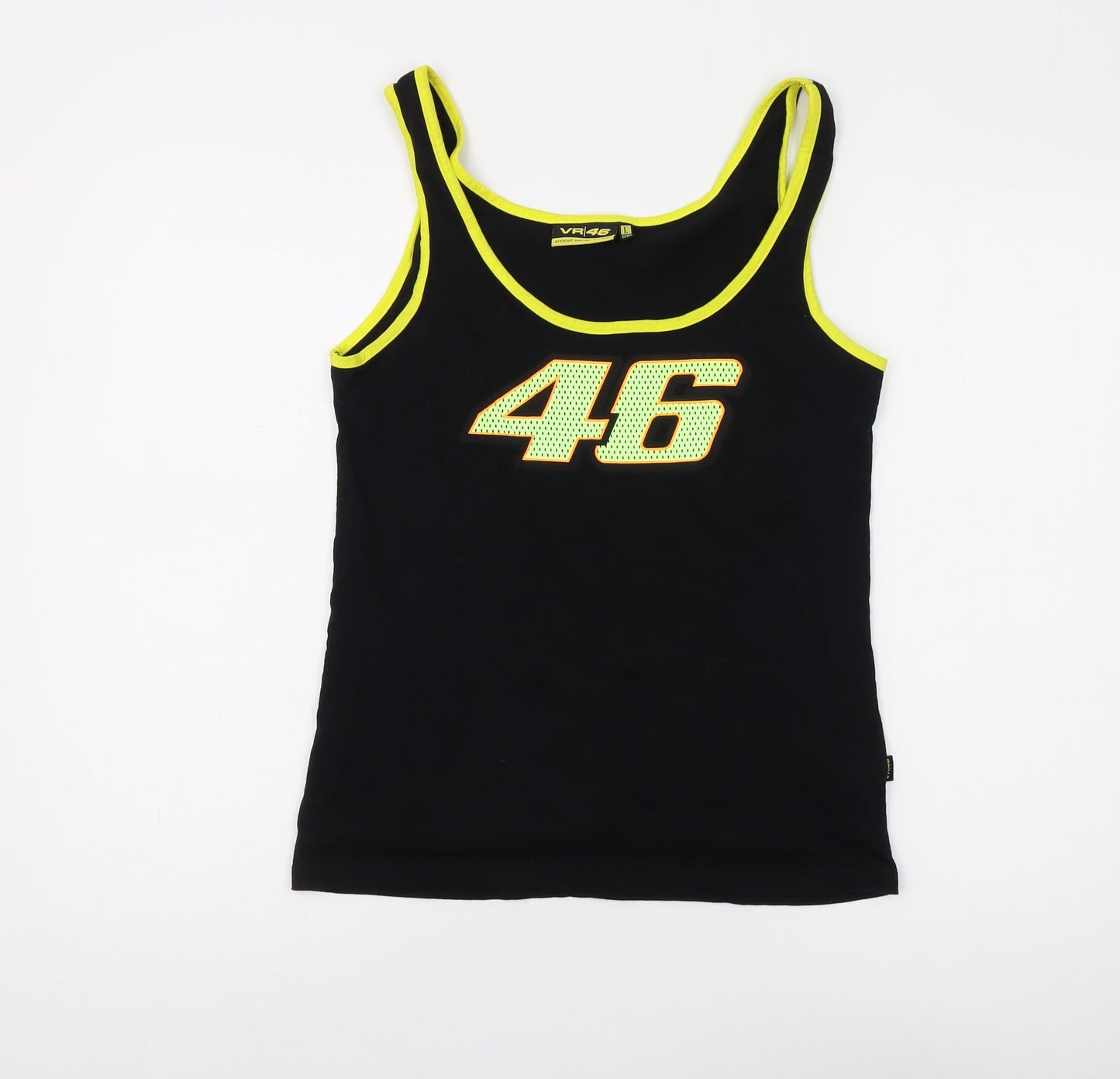 VR46 Black Tank Top Unisex Adults L Basic Cotton
