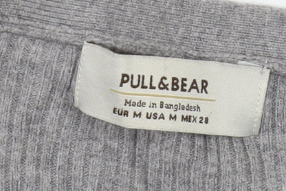 Womens UK Size M Pull & Bear Grey Cardigan Jumper
