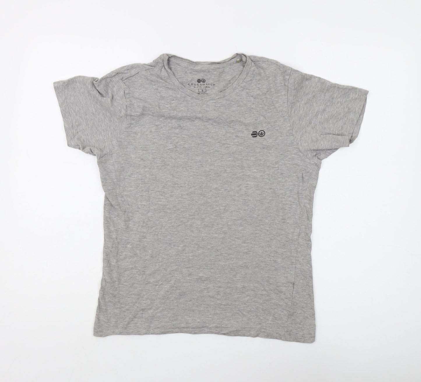 Mens UK Size S Crosshatch Grey  T-Shirt