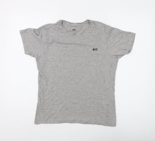 Mens UK Size S Crosshatch Grey  T-Shirt