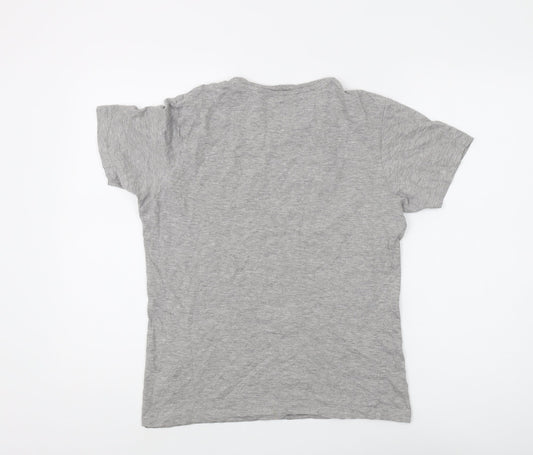 Mens UK Size S Crosshatch Grey  T-Shirt